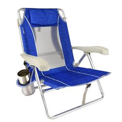 Kijaro 7-Position Blue Beach Beach Chair