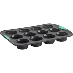 Trudeau 10 in. W X 14 in. L Muffins Muffin Pan Gray 1 pc