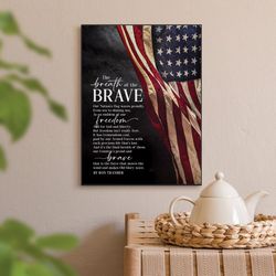P Graham Dunn 16 in. H X 12 in. L Matte Multicolored MDF The Breath of the Brave Wall Art