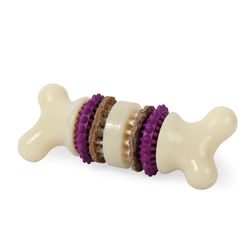 PetSafe Busy Buddy For Dog Multicolored Nylon/Rubber Bristle Bone Chew Dog Toy Large 1 pc