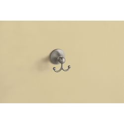 Moen Wembley Robe Hook 3.3 in. H x 3.7 in. W x 6.5 in. L Brushed Nickel Die Cast Zinc