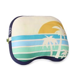 Ballast Outdoor Gear Polyester Inflatable Retro Palm Beach Pillow