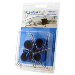 GadgetKlip 3 in. D X 1.75 in. L Blue Plastic Cable Management Clip