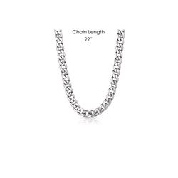 Montana Silversmiths Men's Large Cuban Link Chain Silver Necklace