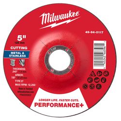 Milwaukee 5 in. D X 7/8 in. X .045 in. thick Metal Cut-Off Disc 1 pc