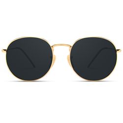 WearMe Pro Sunglasses Black Frame Gold Lens