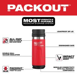 Milwaukee 18 oz Red Insulated Bottle