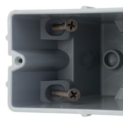 Madison Electric Smart Box Rectangle PVC Horizontal Electrical Box Gray