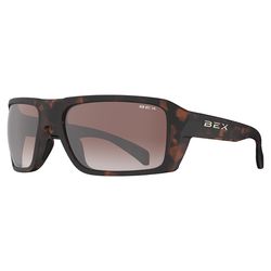 BEX Sunglasses Sunglasses Unisex Tortoise Brown Frame Brown w/Silver Flash Lens Polarized