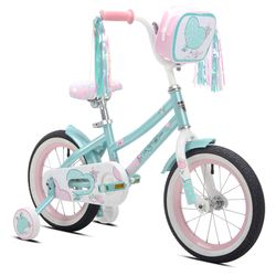 Kent Girls 14 in. D Bicycle Crystal Blue