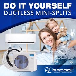 MRCOOL DIY 4th Gen Wall Mounted 18000 BTU 22 SEER Ductless Mini Split Heat Pump