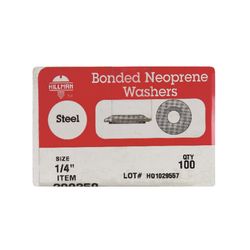 HILLMAN Zinc-Plated Steel 1/4 in. Bonded Neoprene Washer 1 pk