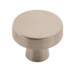 Amerock Blackrock Collection Round Cabinet Knob 1-5/16 in. D 1-1/8 in. Satin Nickel 1 pk