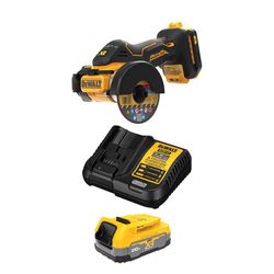 DEWALT 20V MAX* XR 3 in. Cut-Off Tool with DEWALT 20V MAX* XR POWERSTACK Compact Battery Kit