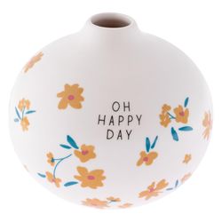 Karma 3.25 in. H X 3.75 in. L Multicolored Ceramic Bud Vase