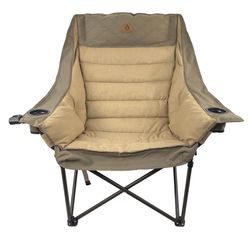 Black Sierra Equipment Tan Camping Chair 40 in. H X 40 in. W X 32 in. L 1 each