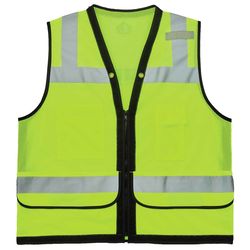 Ergodyne GloWear Reflective Heavy-Duty Surveyor Vest Lime 4XL/5XL