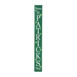 Glitzhome Happy St. Patrick's Day Porch Sign MDF Wood 1 pc