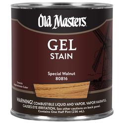 Old Masters Semi-Transparent Special Walnut Oil-Based Alkyd Gel Stain 1/2 pt