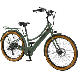 Retrospec Beaumont Rev+ Unisex Electric City Bicycle Fern