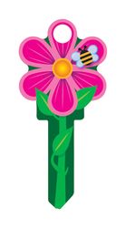 Lucky Line Key Shapes Flower House Key Blank Single For Schlage Multicolored