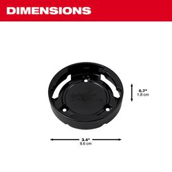 Milwaukee Packout 1 each Black BPA Free Twist to Lock Mount Beverage Holder