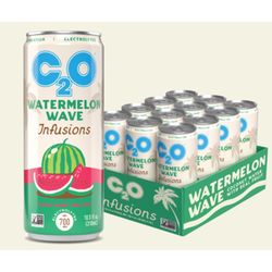 C2O Watermelon Coconut Water 10.5 fl. oz. 1 pk