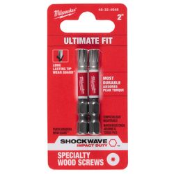 Milwaukee Hex 2 in. X 2 in. L Driver Bit Set Alloy Steel 1 pk