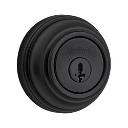 Kwikset Signature Series Iron Black Zinc Double Cylinder Smart Key Deadbolt
