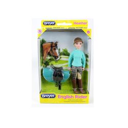Breyer Classics Heather English Rider/Saddle Toy 4 pc