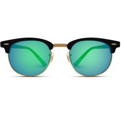 WearMe Pro Sunglasses Black Frame Green Lens