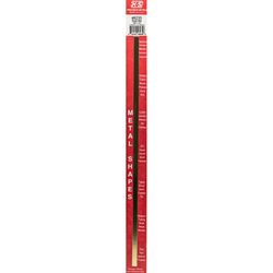 K&S 0.03 in. X 0.25 in. W X 12 in. L Galvanized Brass Plain Metal Strip