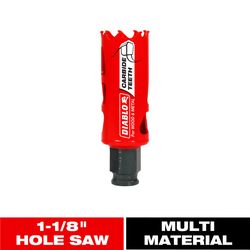 Diablo Snap-Lock Plus 1-1/8 in. Carbide Tipped 2-3/8 in. L X 3/8 in. D Hole Saw
