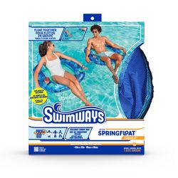 Swimways Elite Blue PVC/Vinyl Inflatable Sunseat Pool Float