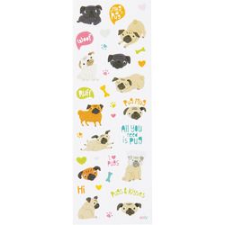 OOLY Stickiville Pugs Stickers 2 pk