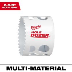 Milwaukee Hole Dozer 2-5/8 in. Bi-Metal 1.9 in. L X 1/4 in. D Hole Saw