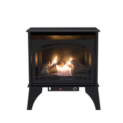 Pleasant Hearth 700 sq ft Black Ventless Fireplace