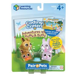 Learning Resources Coding Critters Pair-a-Pets Adventures with Fluffy & Buffy Multicolored 5 pc
