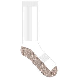 Sof Sole Men's 8-12.5 Crew Socks White
