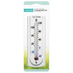 La Crosse Technology Analog Thermometer Plastic White 6.5 in.