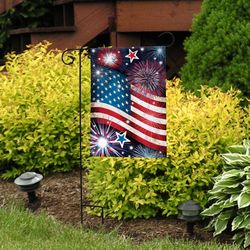 Briarwood Lane Stars and Stripes Patriotic 4th of July Garden Flag 12.5 in. W X 18  L
