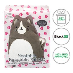 Gamago Huggable Fat Cat Heating Pad 1 settings Multicolored 8 in. W X 11 in. L