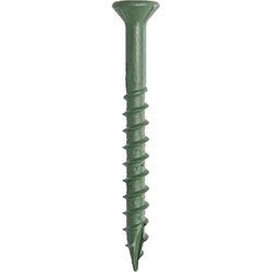 Grip-Rite PrimeGuard Plus No. 9 wire X 2 in. L Green Star Flat Head Deck Screws 3500 pk