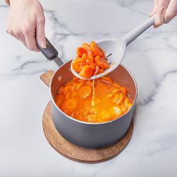 Tovolo Oyster Gray Silicone Slotted Deep Spoon