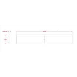 SteelWorks 0.125 in. X 1 in. W X 8 ft. L Weldable Aluminum Flat Bar 1 pk