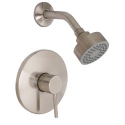 Huntington Brass Euro 1-Handle Satin Nickel Tub and Shower Faucet