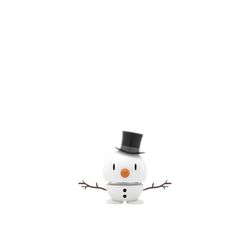 Hoptimist Snowman Decorative Figurine ABS Plastic/Steel 1 pk