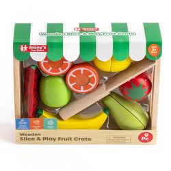 Jasey's Toy Chest Toy Fruit Crate 9 pc