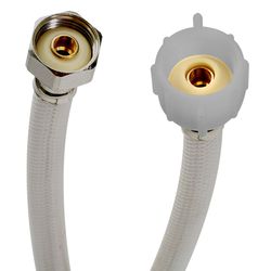 Fluidmaster 1/2 in. Ballcock X 7/8 in. D Ballcock 12 in. Reinforced PVC Toilet Supply Line