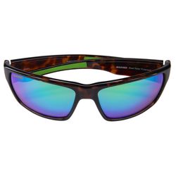 Seachoice Reef Rider Sunglasses Unisex Shiny Tortoise Frame Green Mirror Lens Polarized